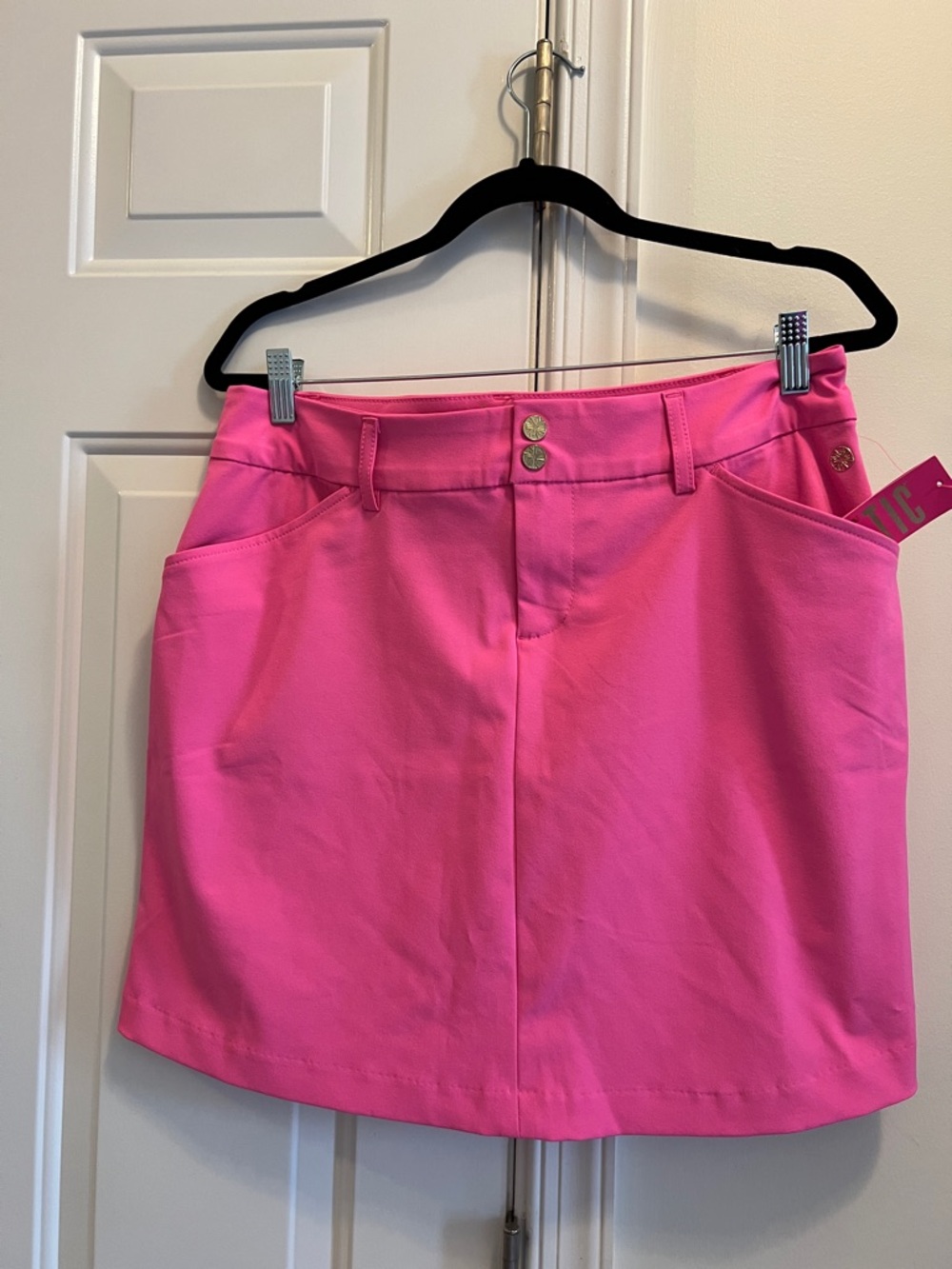Lilly Pulitzer size 12 Sybil Luxletic UPF 50 Skort in cockatoo Pink